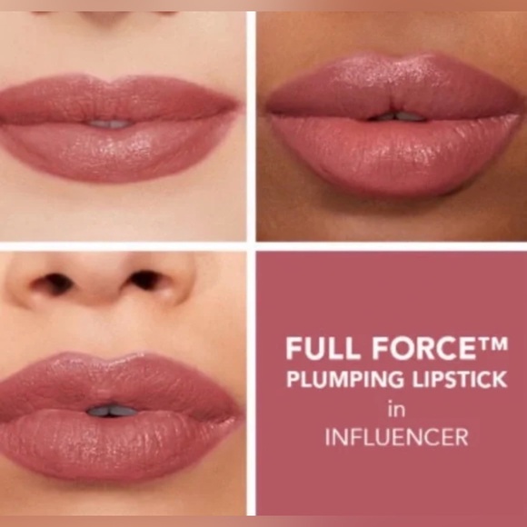 Buxom Full Force Plumping Lipstick in Influencer Spiced Brown NIB - Picture 2 of 6